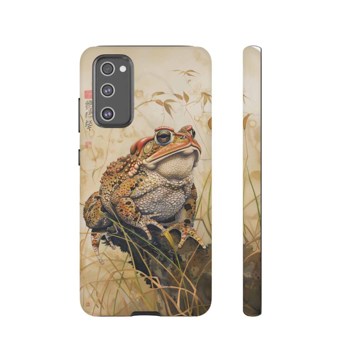 Toad on a Branch Japanese Style Art Painting Phone Case