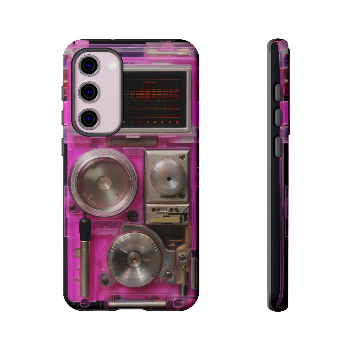 Cyberpunk Techno Gadget Walkman: Retro-Futuristic Premium Tough Phone Case | Iconic Style for iPhone, Samsung Galaxy, and Google Pixel