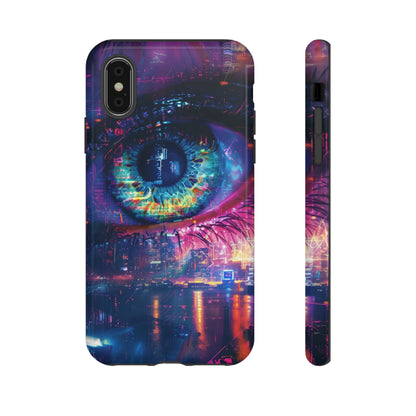 Eye of the Beholder Cyberpunk Art Phone Case