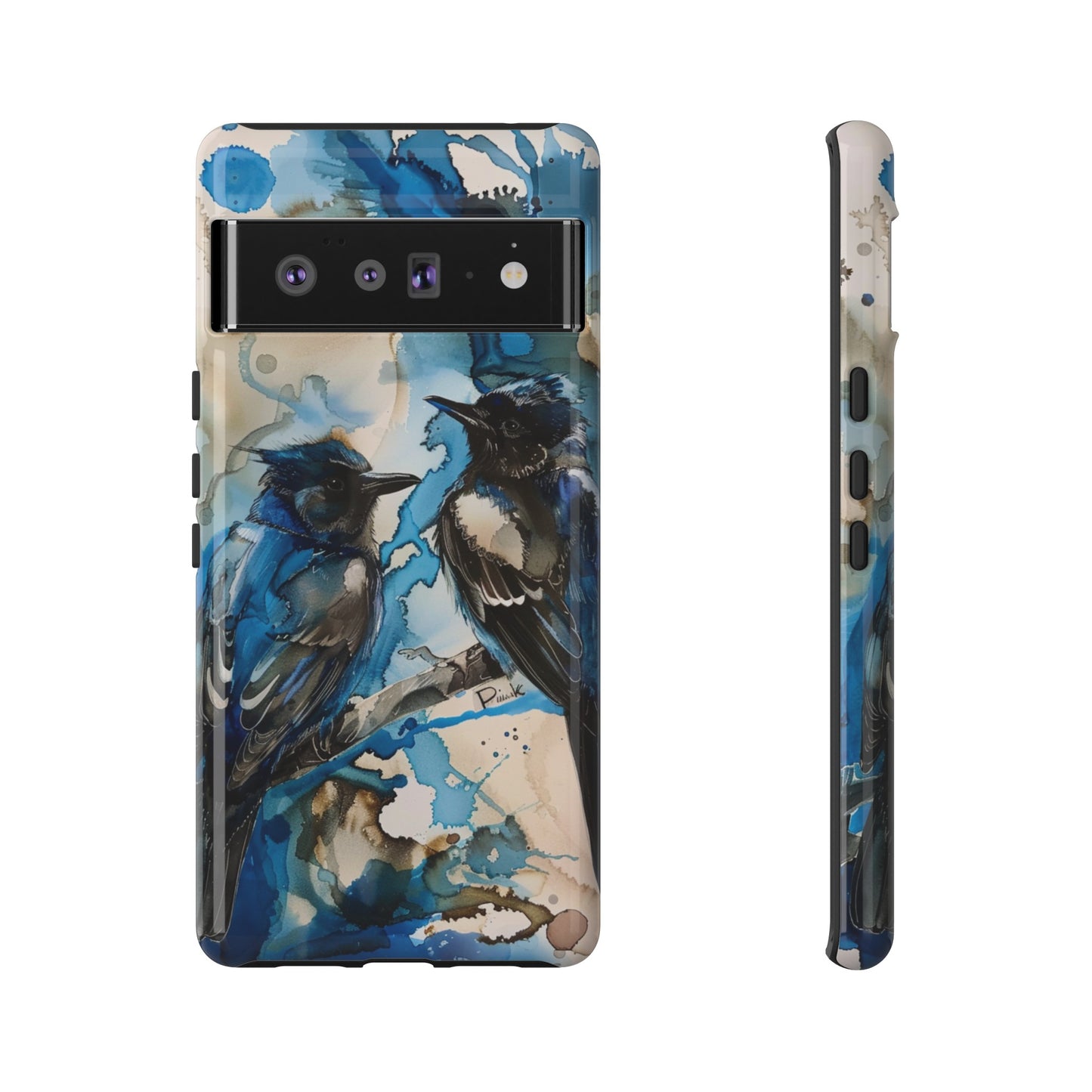 Blue Bird Watercolor Phone Case