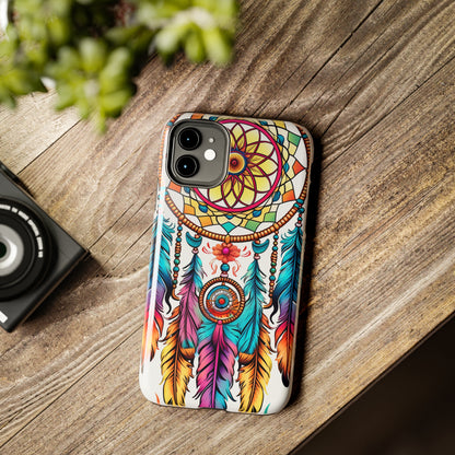 Psychedelic Native American Dreamcatcher iPhone Case | Fusion of Art and Cultural Heritage