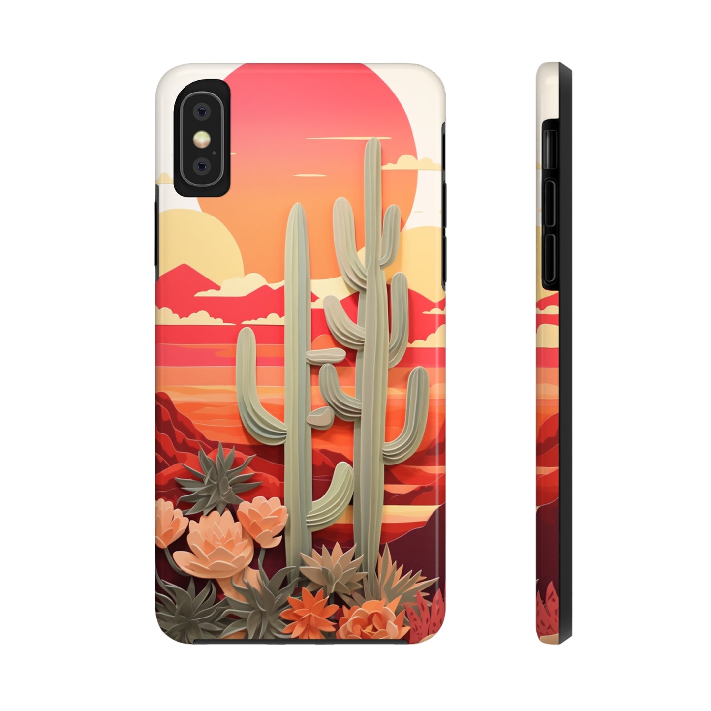 Cactus Desert Sunset iPhone Case