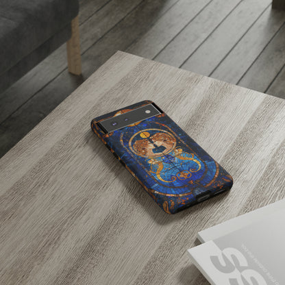 Gemini Astrology Stained Glass Phone Case