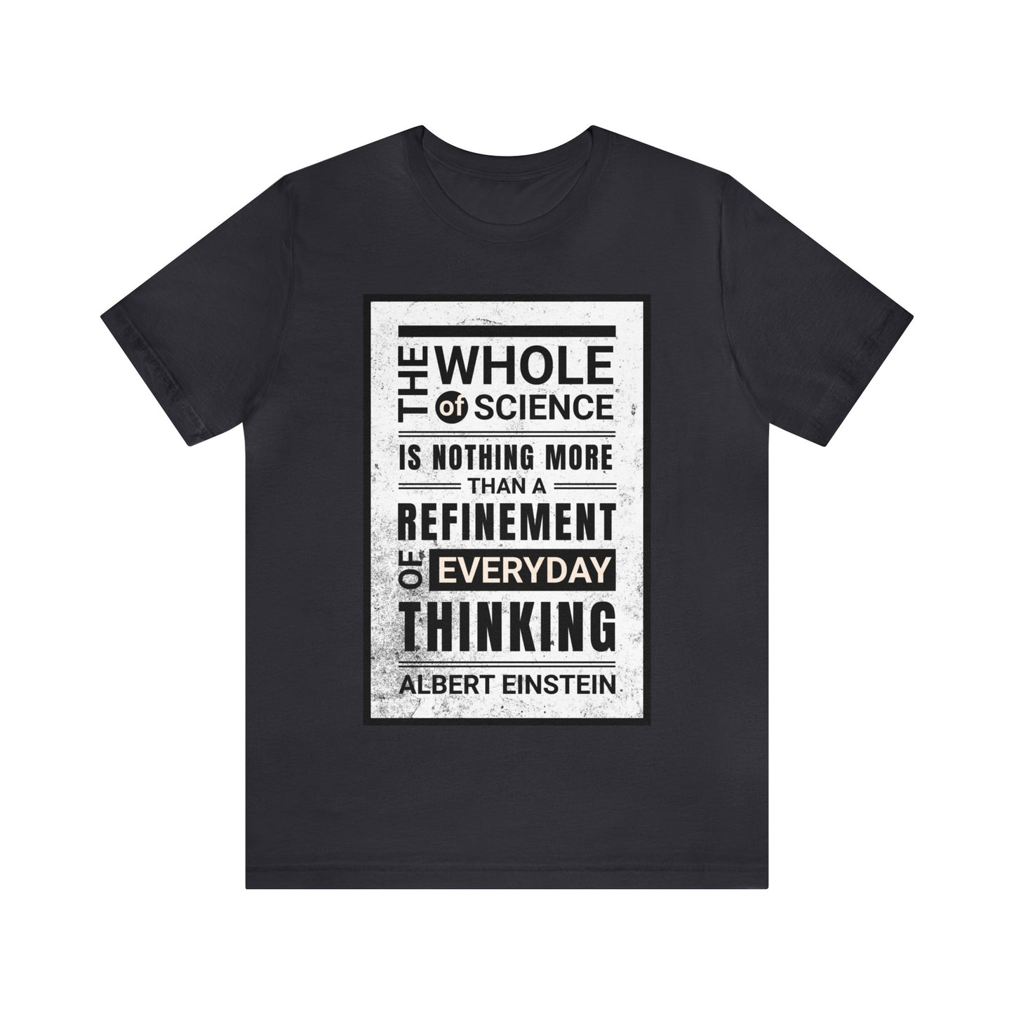 Albert Einstein T-shirt Quote Tee - Unisex Cotton Shirt with Inspirational Science Message