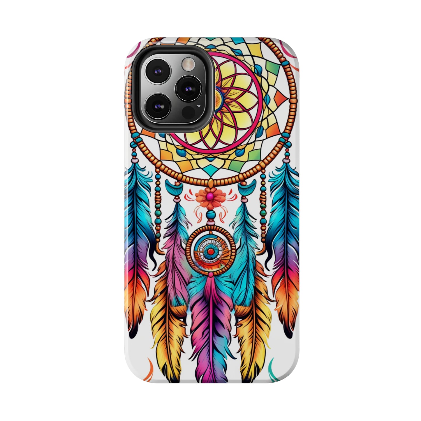 Psychedelic Native American Dreamcatcher iPhone Case | Fusion of Art and Cultural Heritage