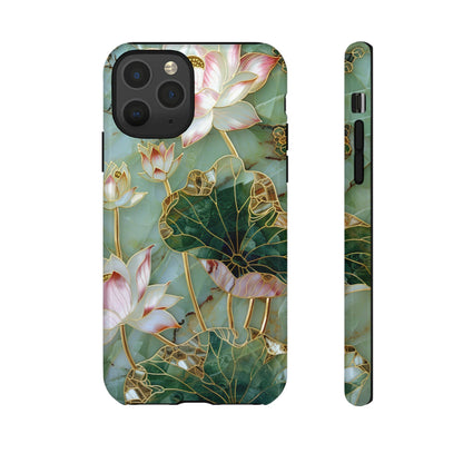 Elegant Floral Phone Case - Tough Cases with Lotus Design