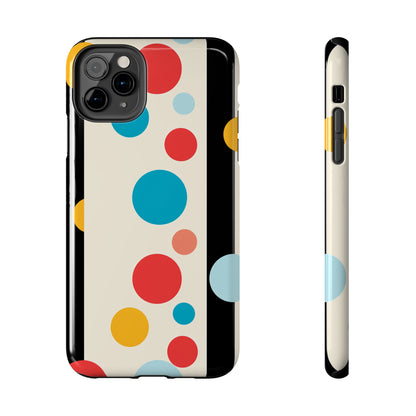 Classic Meets Creative: Abstract Polka Dots Tough Case for iPhone