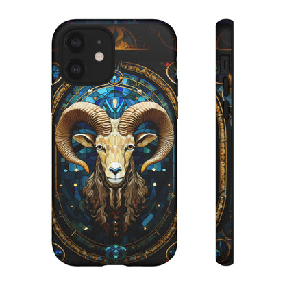 Aries Astrology Stained Glass Design Phone Case