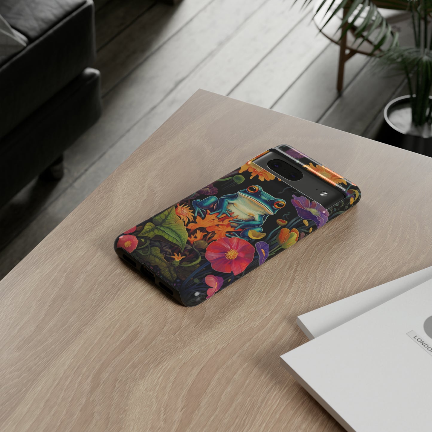 Floral Frogs Elegance Phone Case for Google Pixel, iPhone & Samsung Galaxy