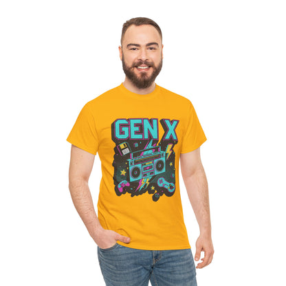 80s arcade gaming boombox graphic tee