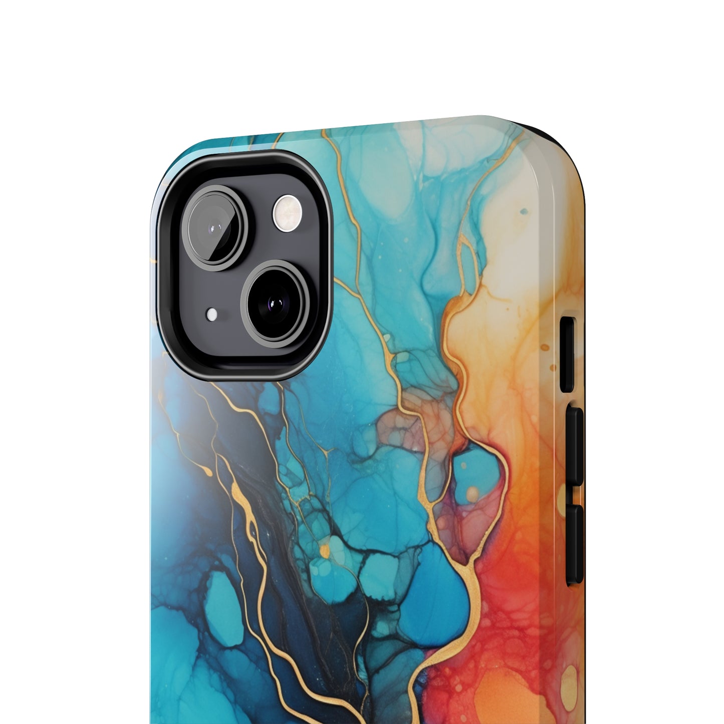 Marbled Watercolor iPhone Case | Embrace the Mesmerizing Multicolor Art