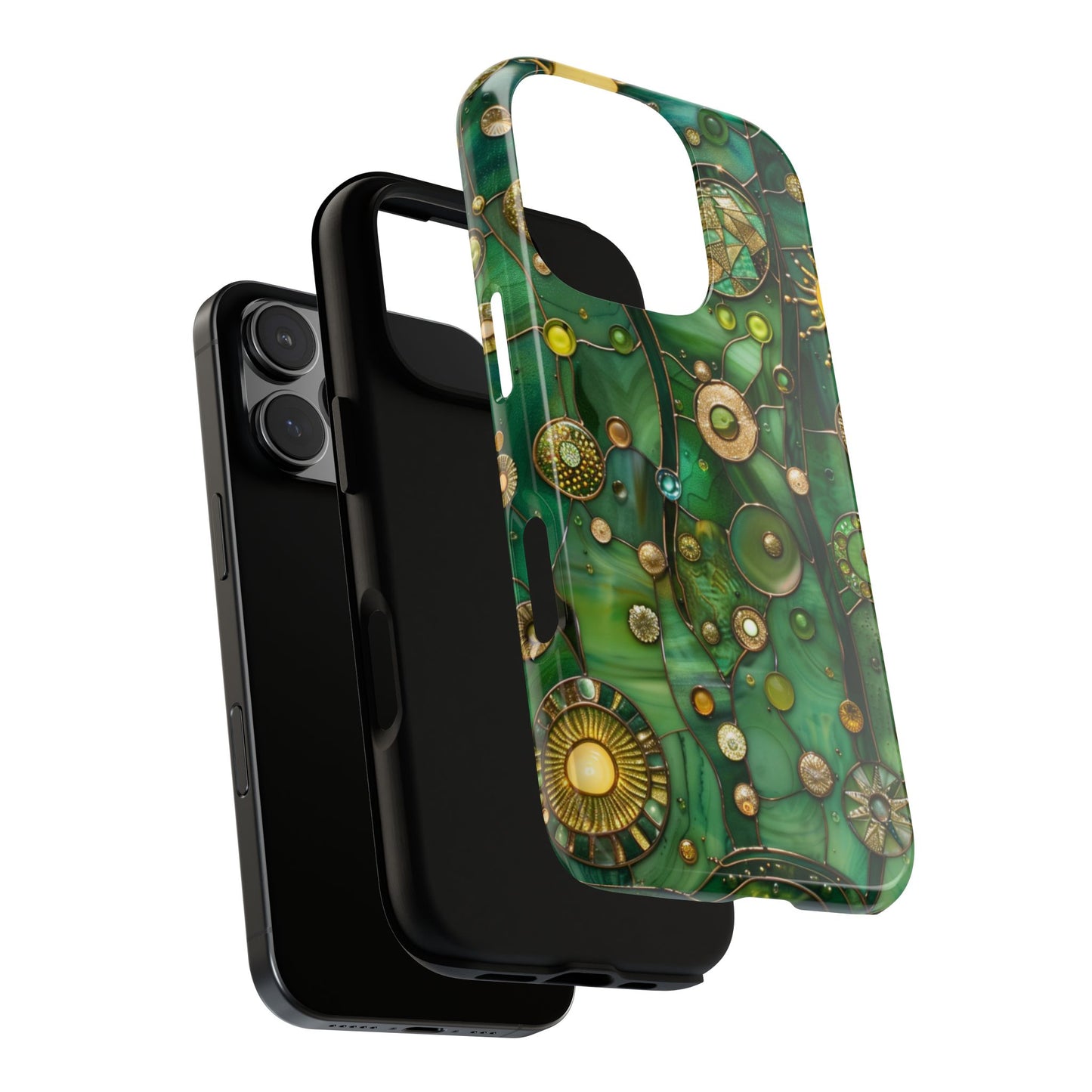 Green Celestial Stained Glass Mosaic Phone Case