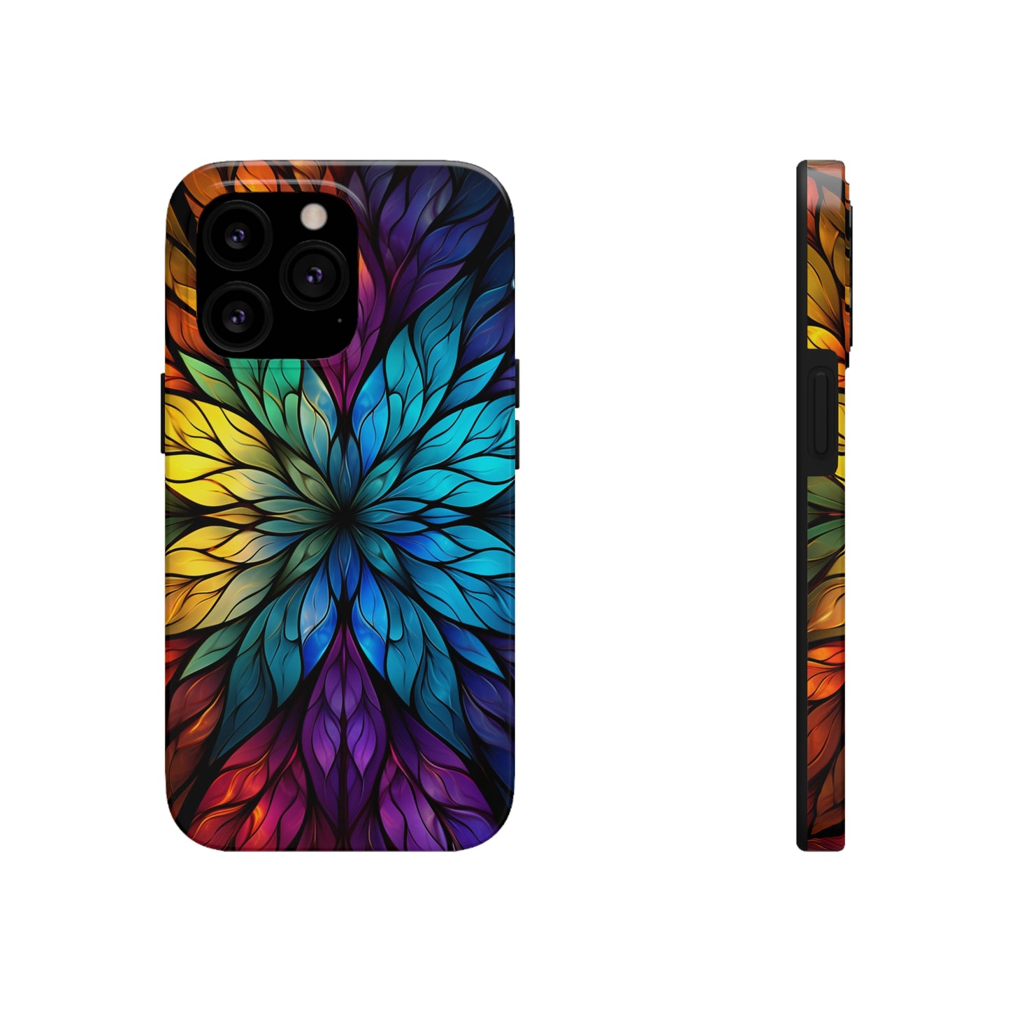 Trippy Psychedelic Colorful Flowers Floral Aesthetic Phone Case