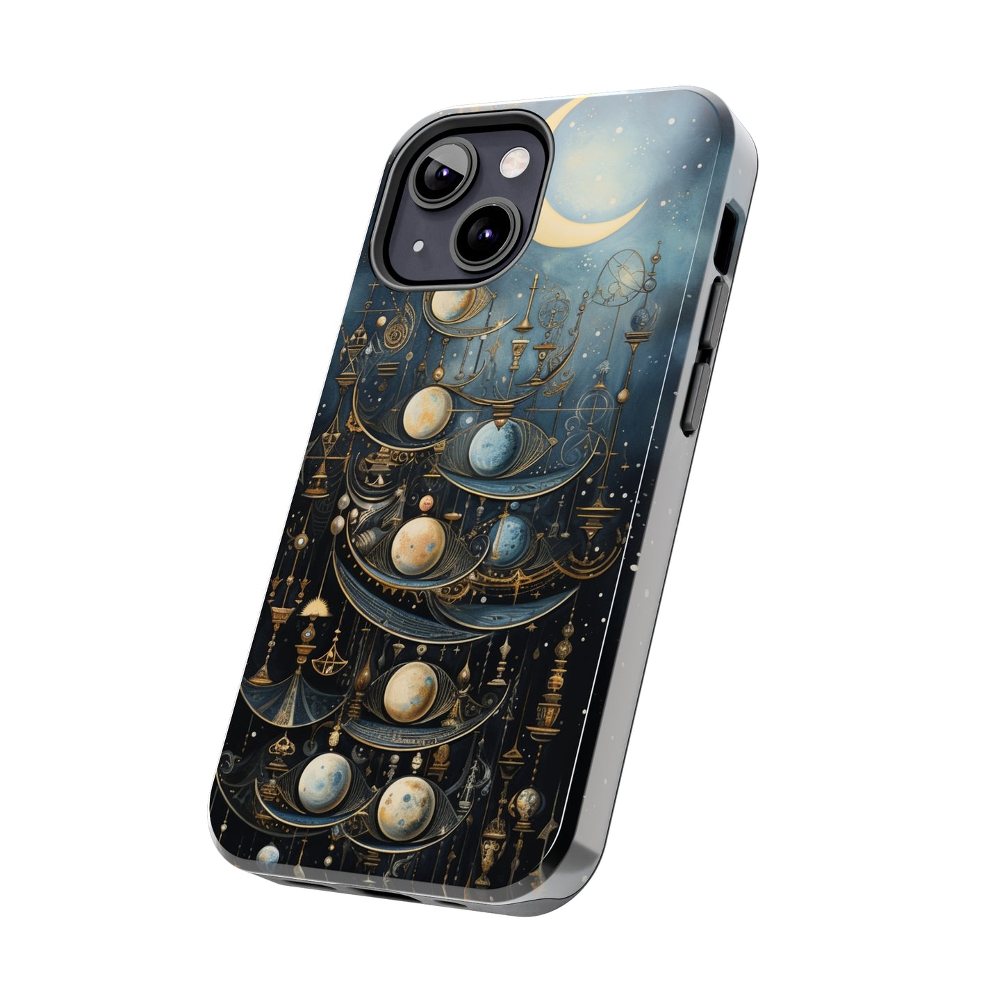 Esoteric Art Nouveau Moon Phases iPhone Case | Embrace the Mystical Beauty of Lunar Transitions