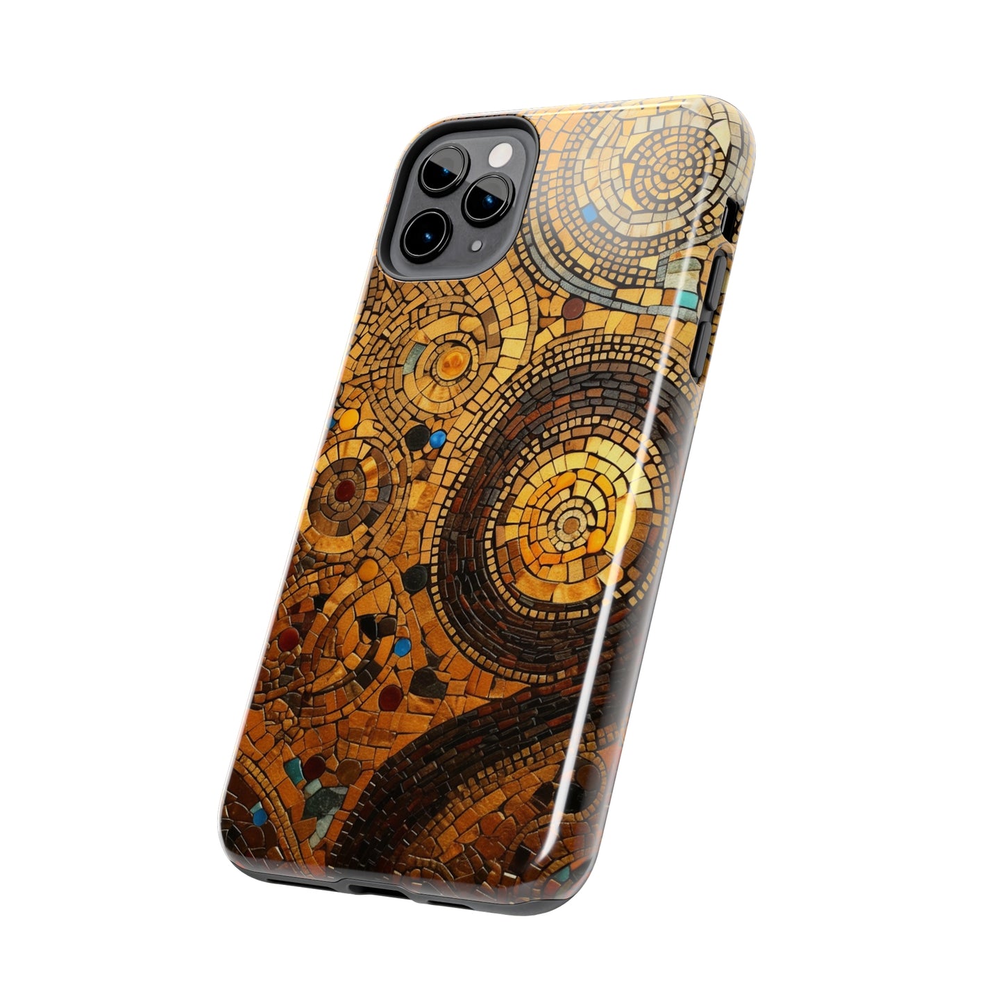 Golden Spiral Tile iPhone Case | Add Glamour and Elegance to Your Device