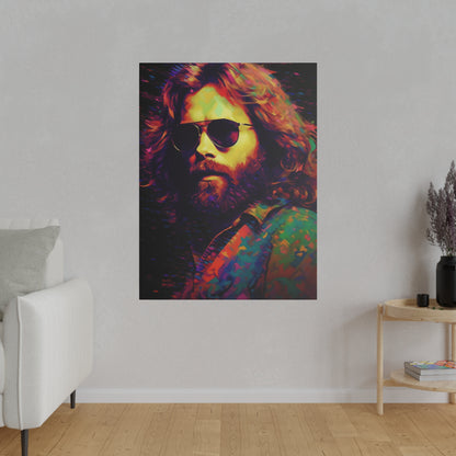 Jim Morrison of The Doors Pop Art | Stretched Canvas Print