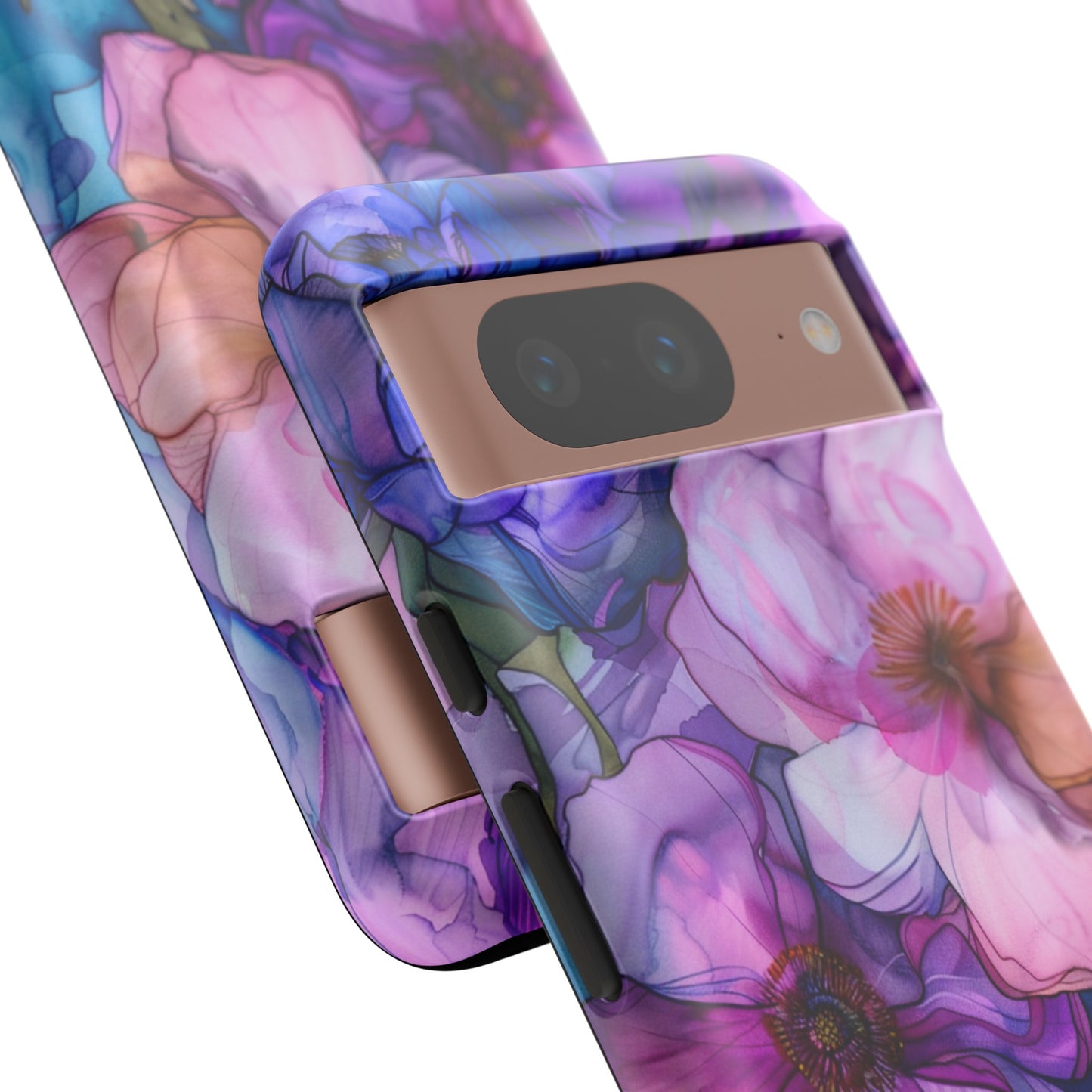 Purple Flower Stained Glass Phone Case