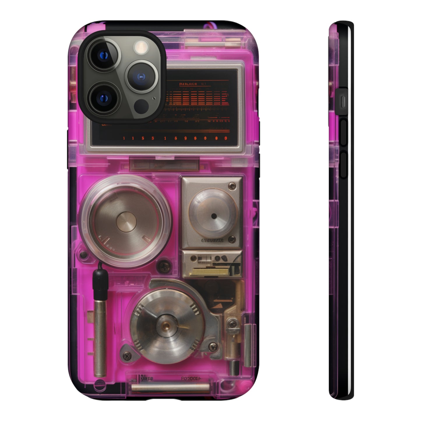 Cyberpunk Techno Gadget Walkman: Retro-Futuristic Premium Tough Phone Case | Iconic Style for iPhone, Samsung Galaxy, and Google Pixel