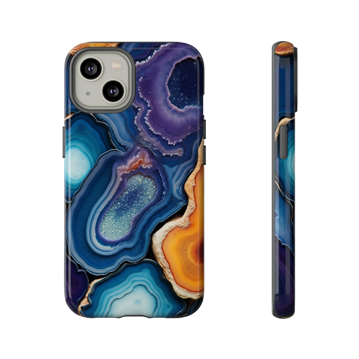 Agate Slice Geode Elegance: Natural Beauty Phone Case