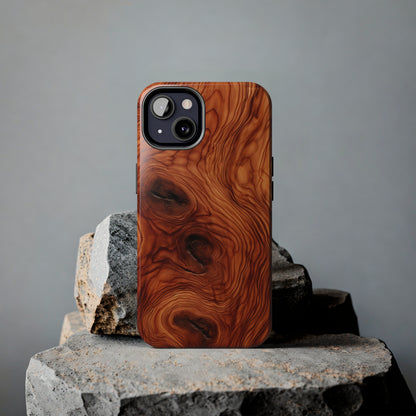 Elegant Timber: Faux Oak Wood Pattern | Dazzling Nature-Inspired iPhone Case