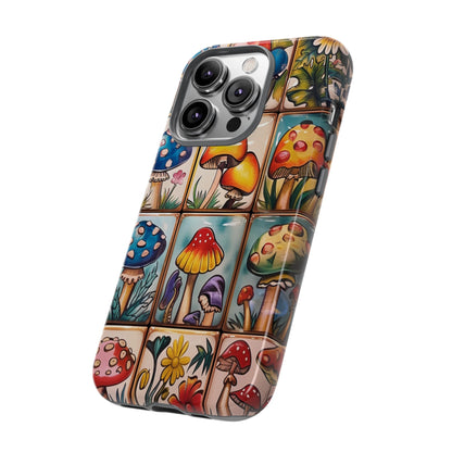 Trippy Magic Mushroom Tile  Abstract Art Phone Case