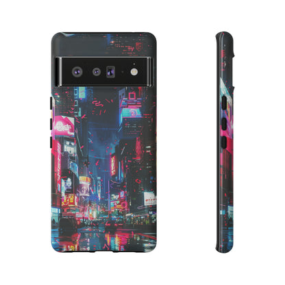 Cyberpunk Tokyo Cityscape Phone Case