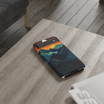 Mountain Abstract Tough Case | Embrace Nature's Beauty with a Durable Phone Case