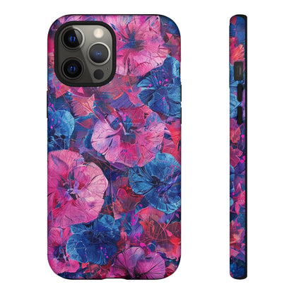 Magenta and Blue Color Floral Explosion Phone Case