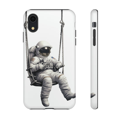 Astronaut on a Swing Phone Case