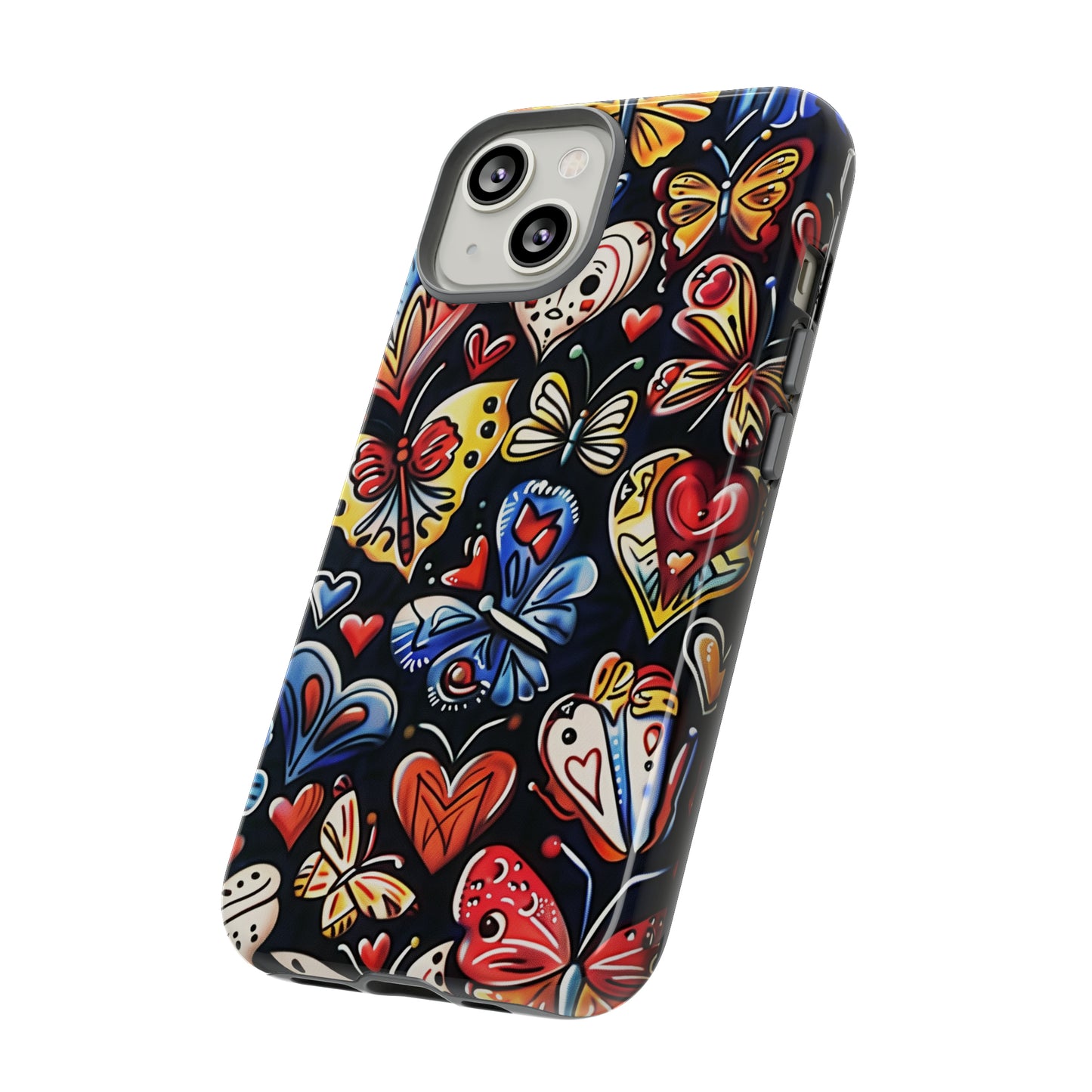 Butterfly Magic Hearts Phone Case