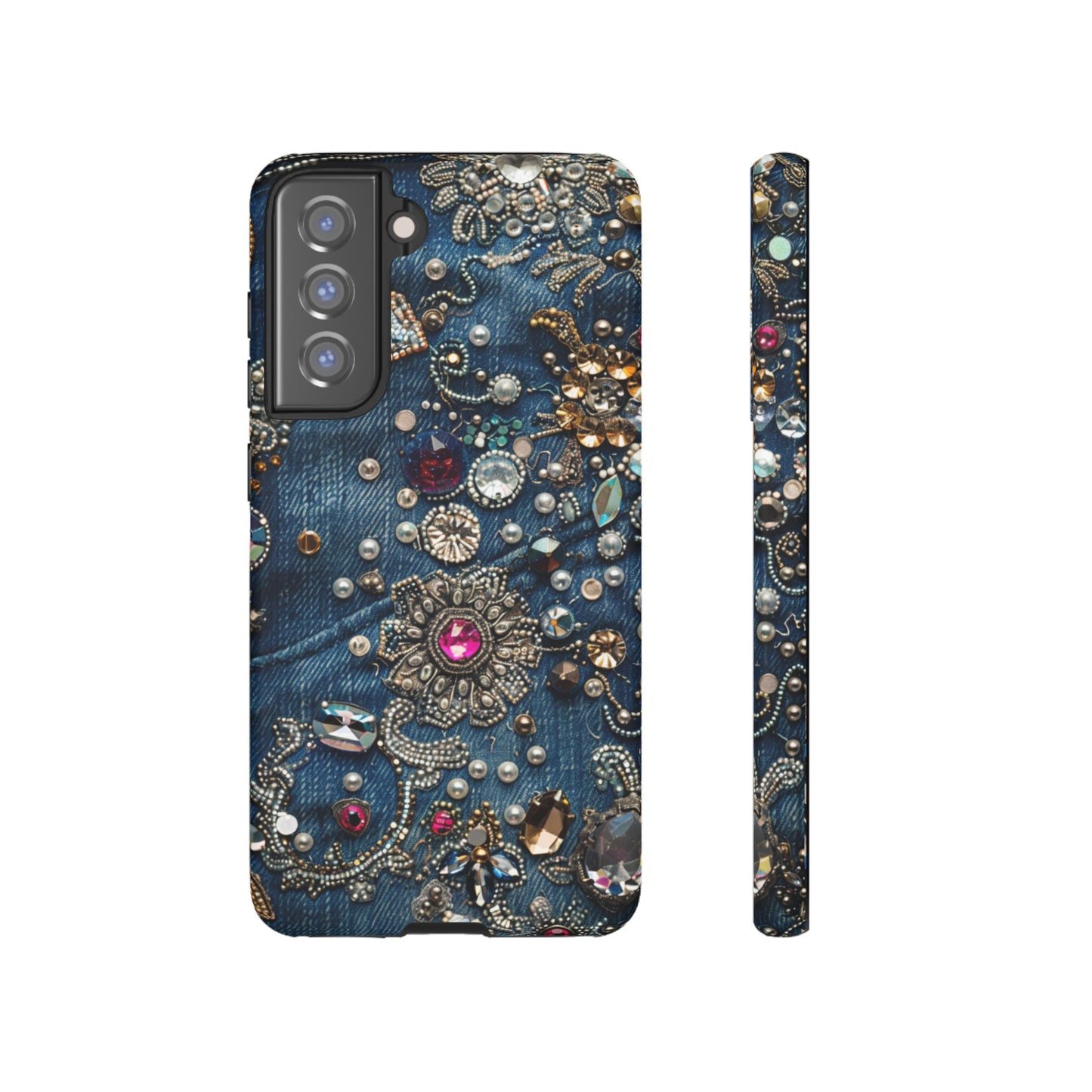 Blue Jean Queen Rhinestone Bling Phone Case