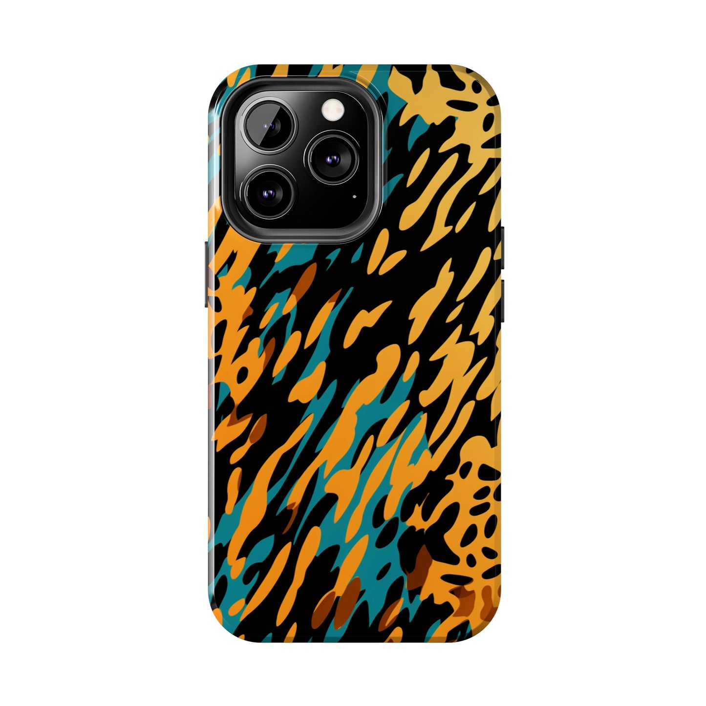 Luxury Leopard & Retro Magic Zebra: The Ultimate Wild Duo iPhone Case