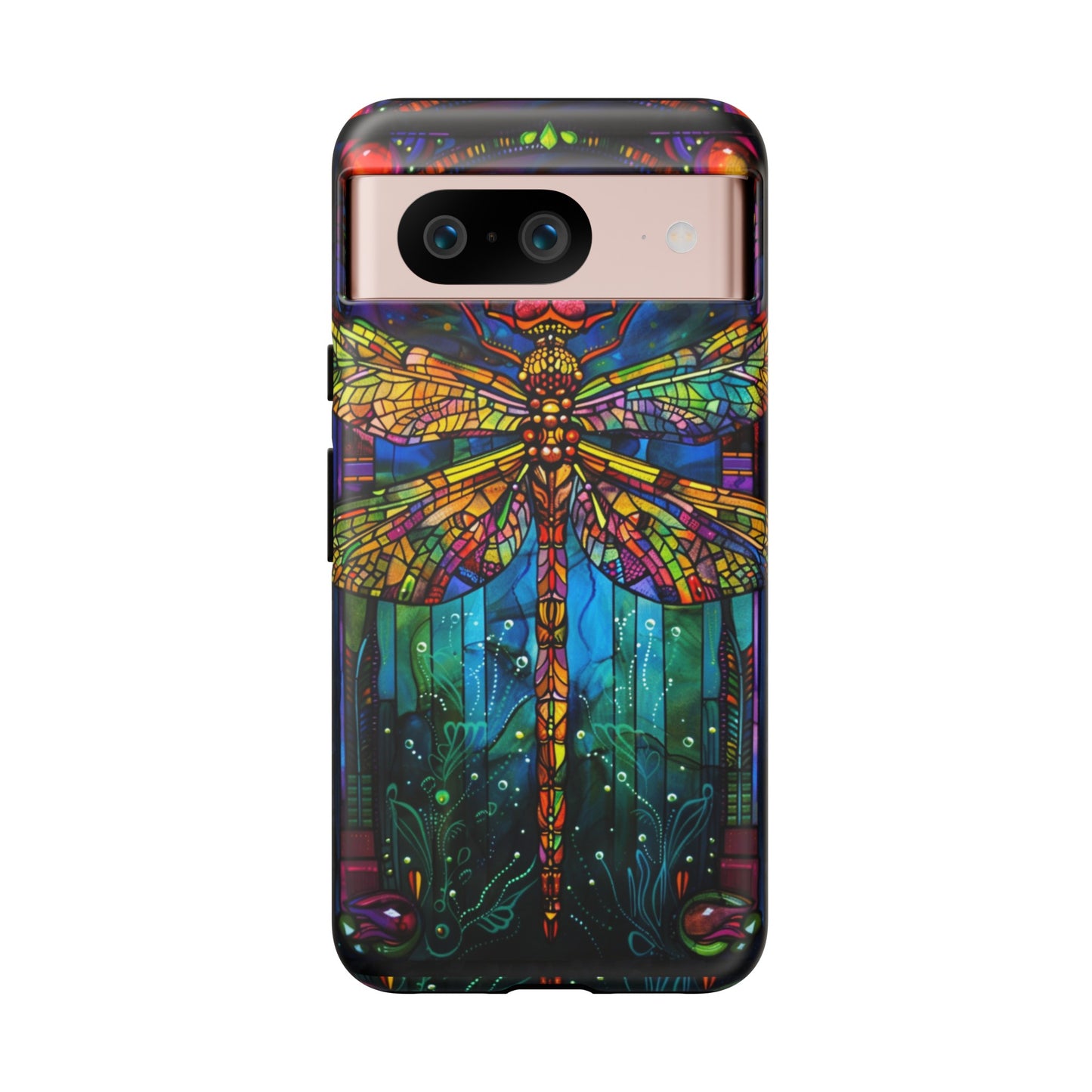 Art Deco Stained Glass Dragonfly Phone Cover