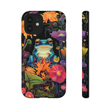 Floral Frogs Elegance Phone Case for Google Pixel, iPhone & Samsung Galaxy