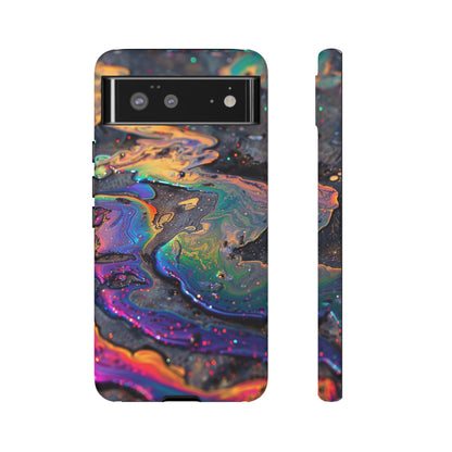 Opalescent Marbled Holographic Print Phone Case