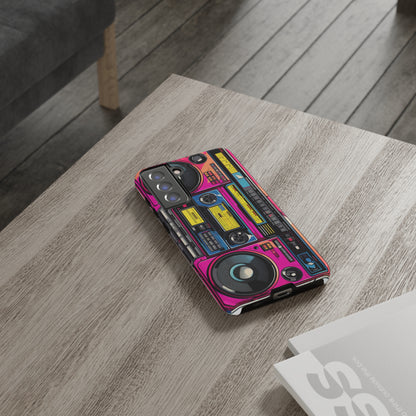 Boombox Hip Hop Music iPhone Case | Embrace Retro Vibes with Urban Beats for Google Pixel, iPhone, and Samsung Cases