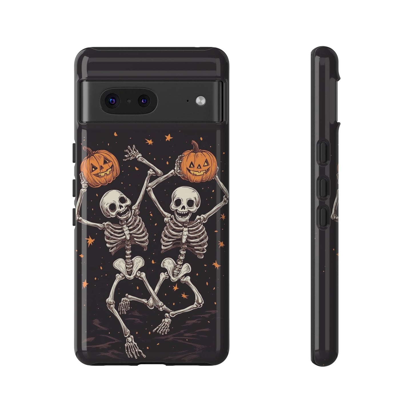 Dancing Skeletons with Jack-o'-Lanterns Phone Cover