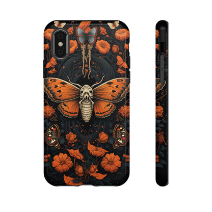 Eerie Elegance Halloween Goth Moth Phone Cover