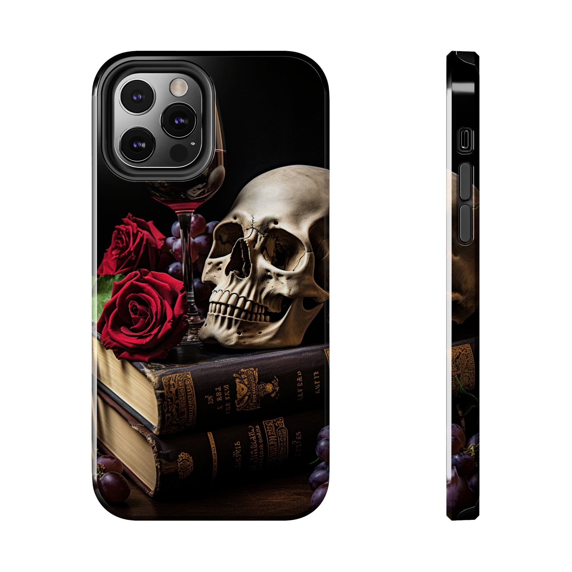 Skull and roses Phone Case