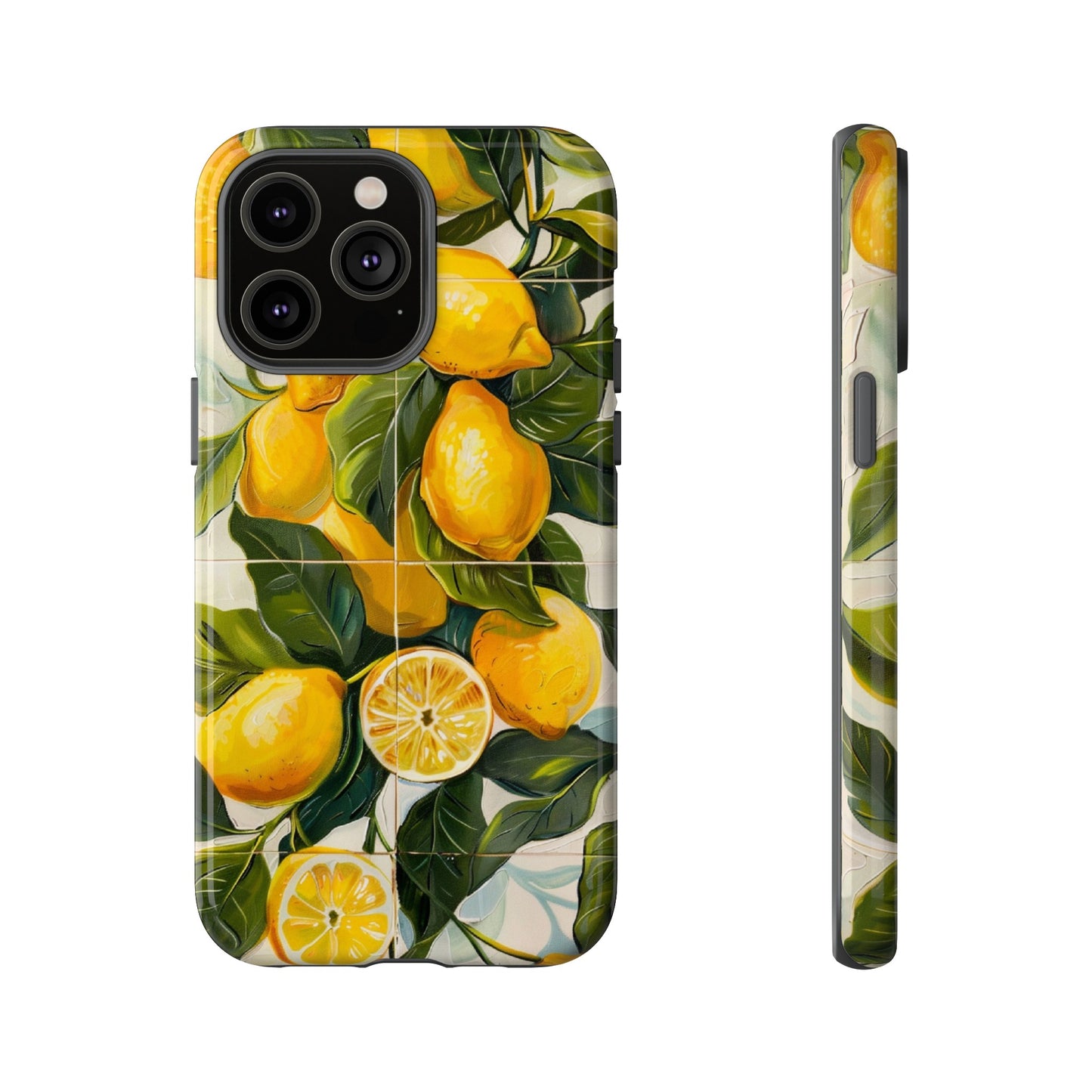 Mediterranean Lemon Italian Tile iPhone 14 Case