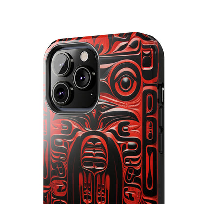 Raven Totems: Northwest Native American Carving | Heritage iPhone Case