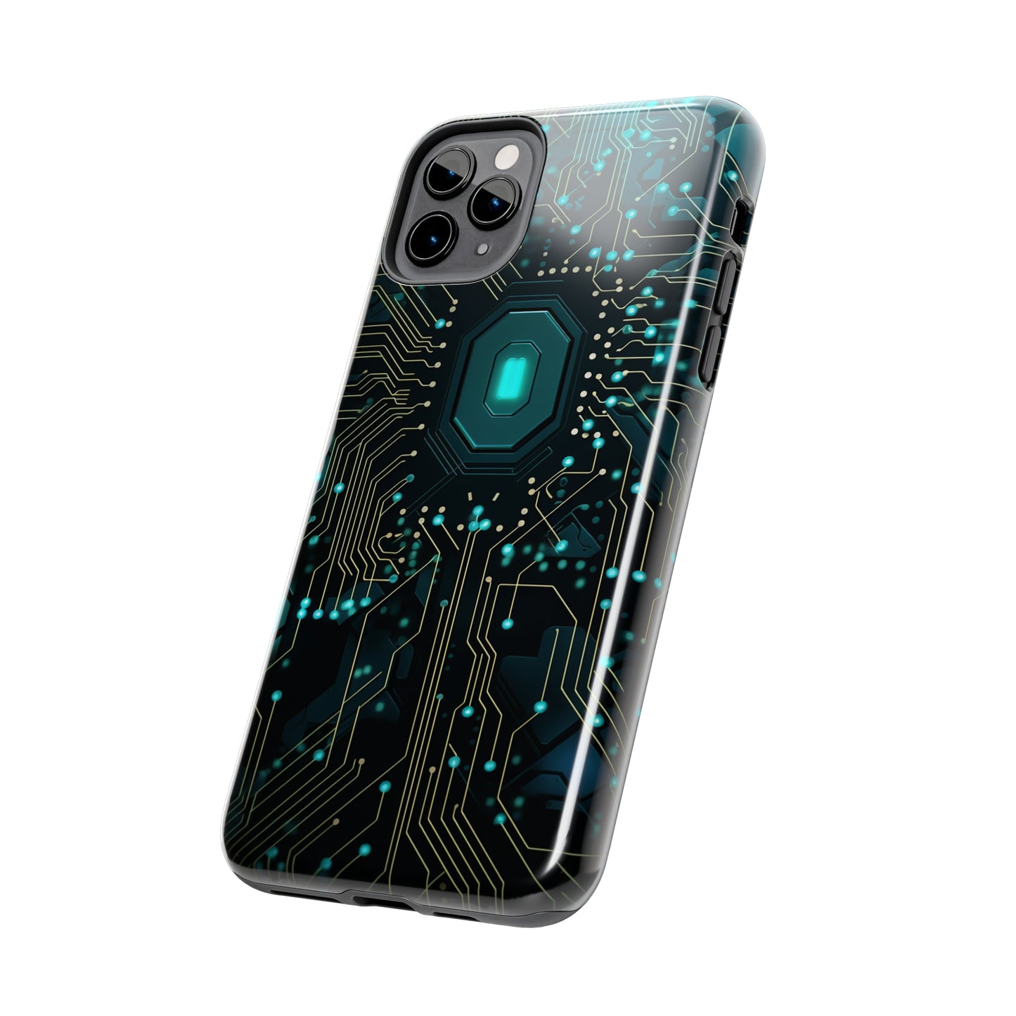 Neon Nexus: Cyberpunk Circuit Board | Futuristic Tech-Inspired iPhone Case