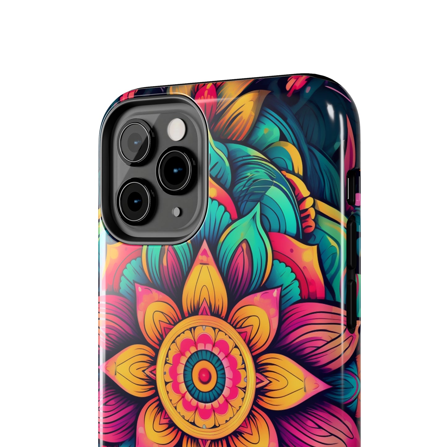 Cosmic Harmony: Rainbow Mandala | Spiritual Symmetry iPhone Case