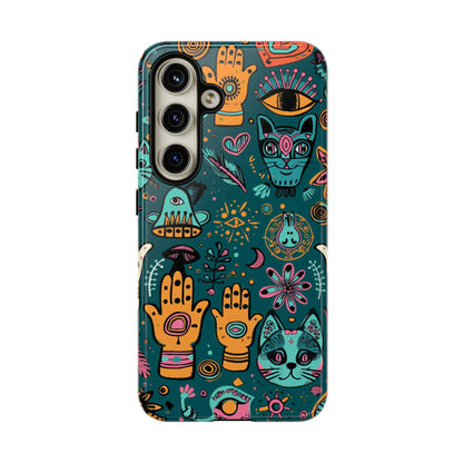 Kabbalistic Kitty Talisman Collage Phone Case