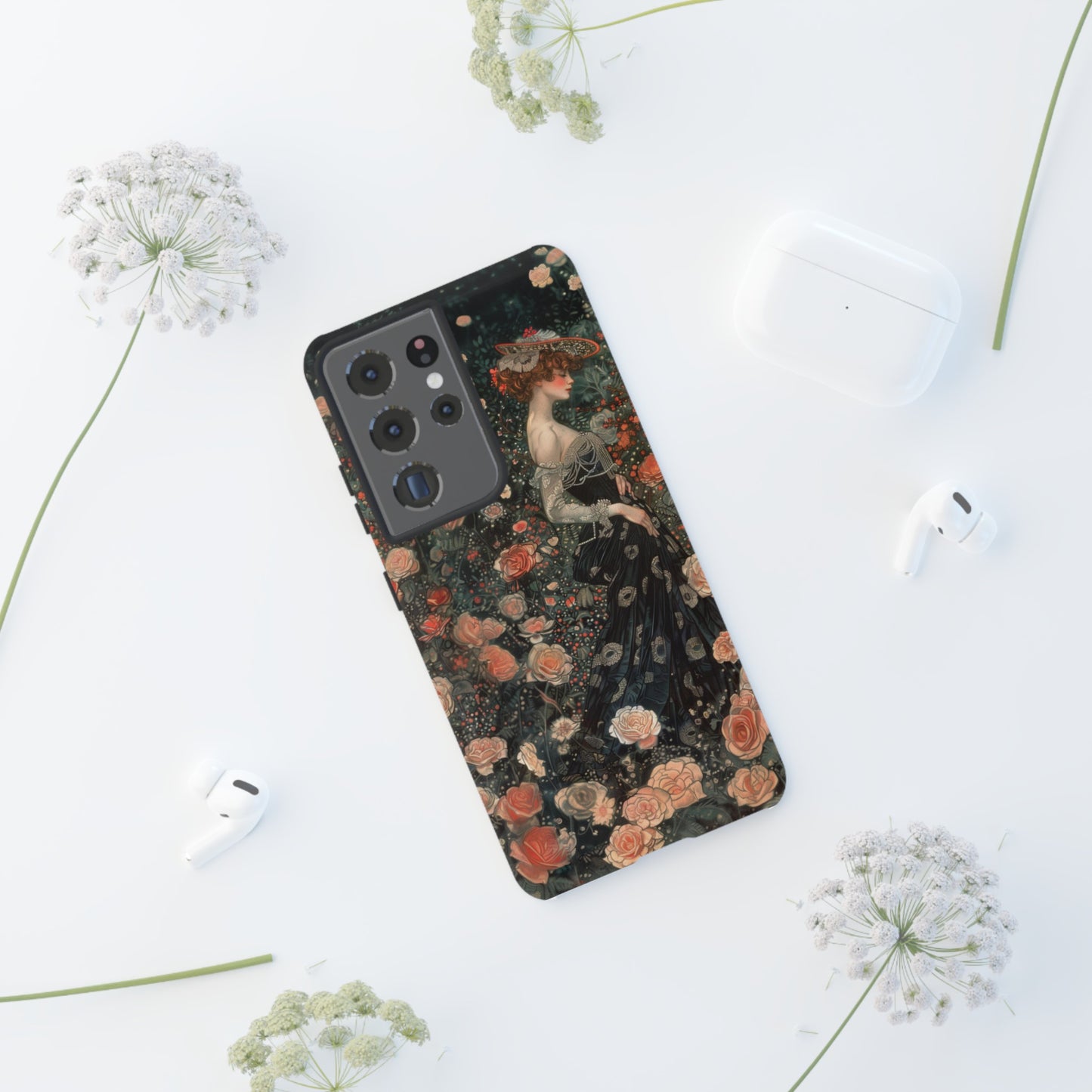 Art Nouveau French Floral Beauty Painting Phone Case