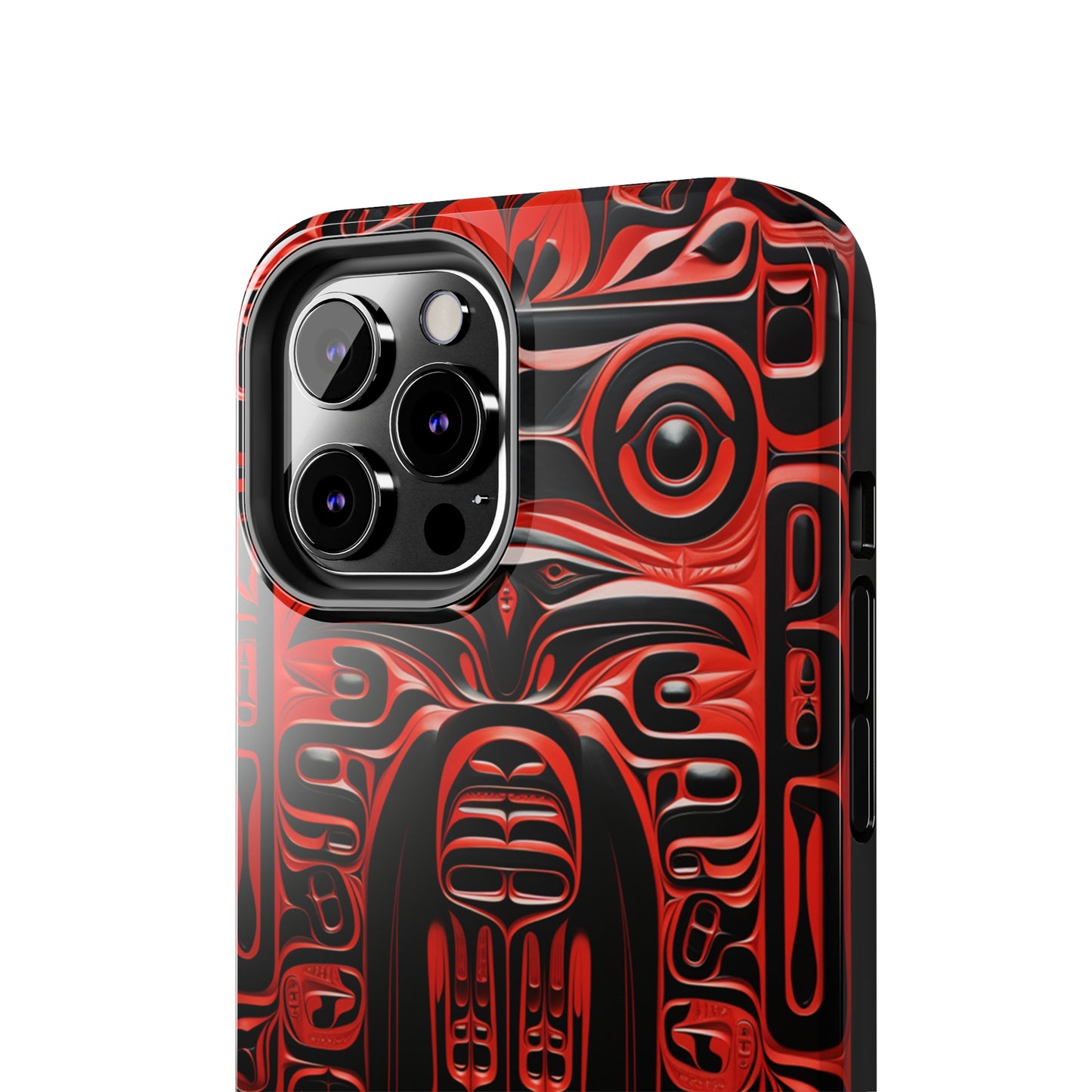 Raven Totems: Northwest Native American Carving | Heritage iPhone Case