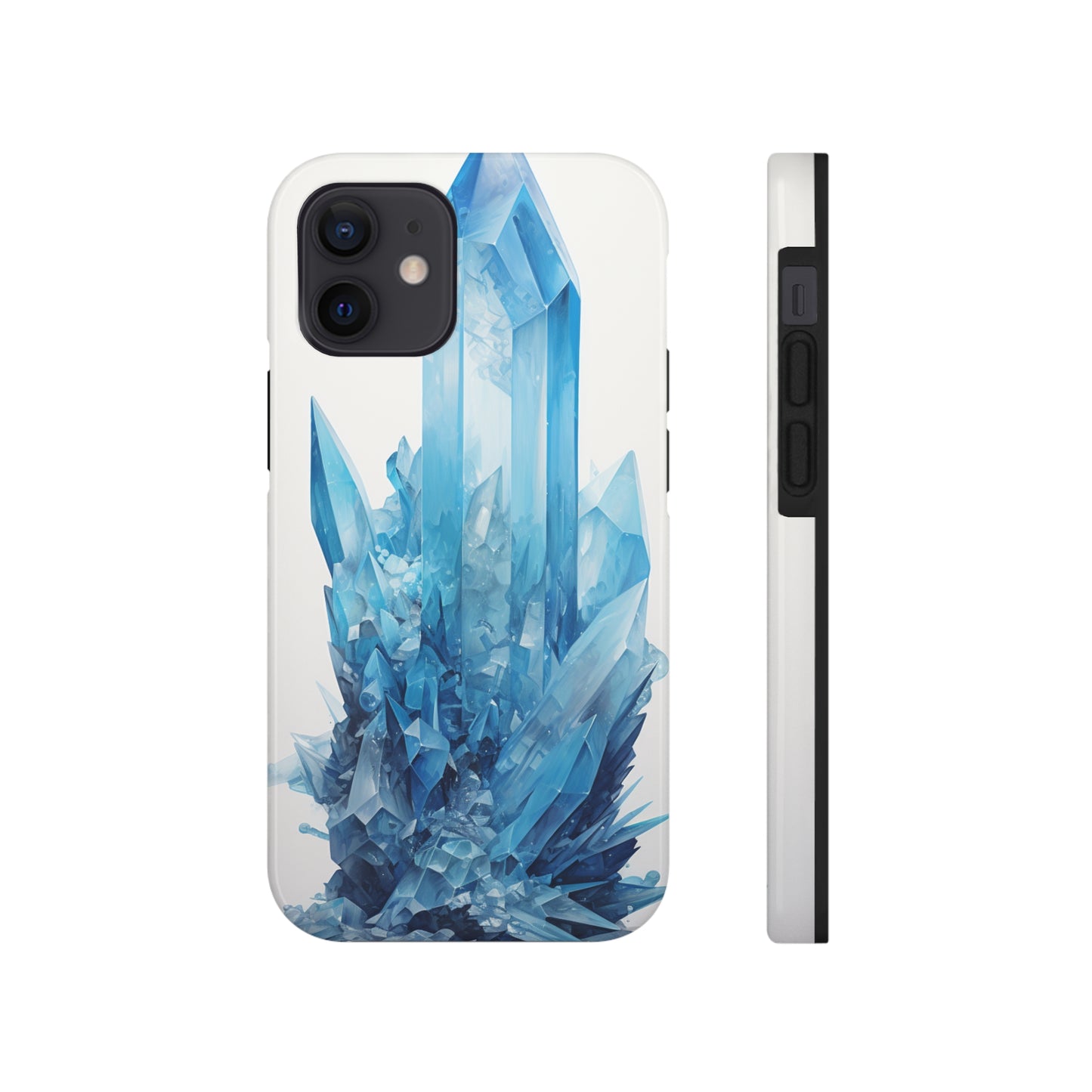 Healing Blue Crystal iPhone Case | Embrace Calmness and Serenity in a Stylish Package