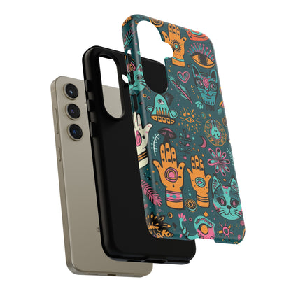 Kabbalistic Kitty Talisman Collage Phone Case