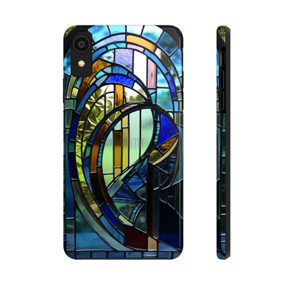 Stained Glass Floral: Art Deco Delight | Boho Chic Tough Case for iPhone & Samsung Galaxy Models