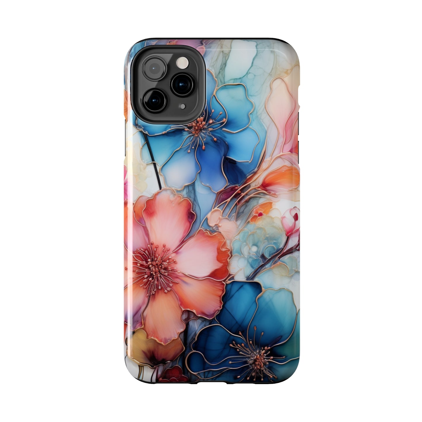 Marbled Watercolor iPhone Case | Embrace the Mesmerizing Multicolor Art